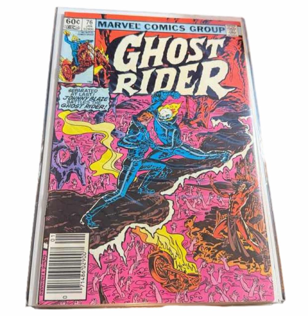 Ghost Rider #76 (1983) Marvel Comics - Johnny Blaze vs Zarathos Key